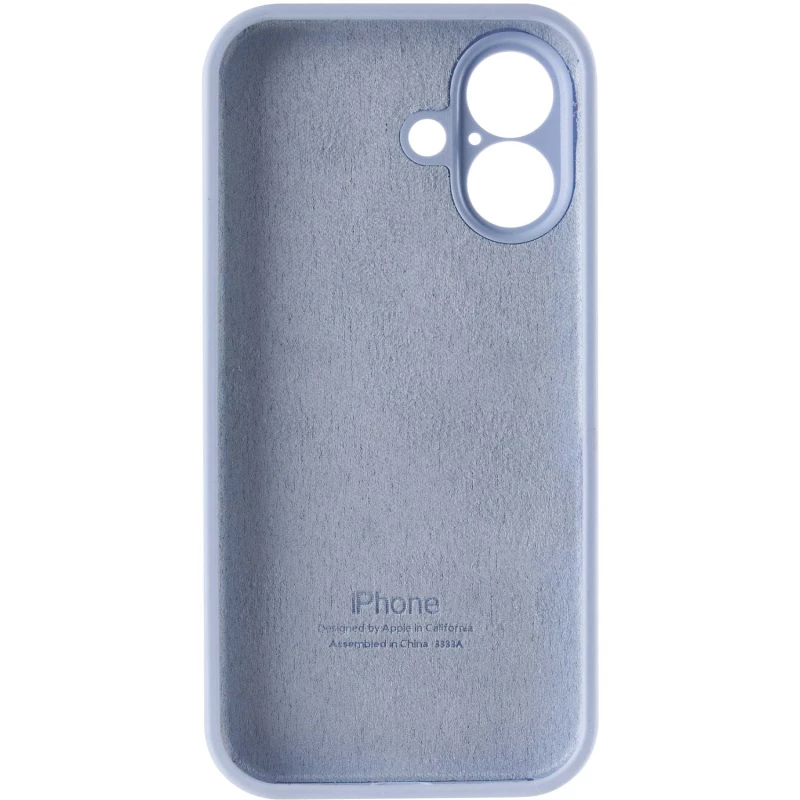 Чохол Silicone Case з захистом камери на Apple iPhone 16 Plus – Блакитний / Lilac Blue. Фото 7 з 8