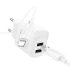 СЗУ Hoco C141A Smart 2.1A (2USB-A) + кабель USB to Lightning – White. Фото 4 из 4