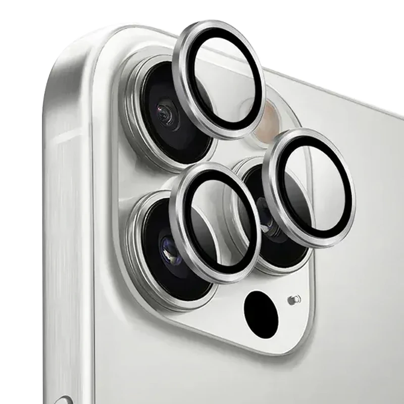 Металеве захисне скло на камеру на Apple iPhone 17 Pro (6.3") – Срібний / Silver. Фото 12 з 12