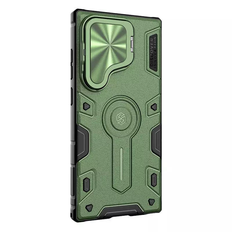 TPU+PC чехол Nillkin CamShield Armor Prop для Samsung Galaxy S25 Ultra – Dark Green. Фото 3 из 5