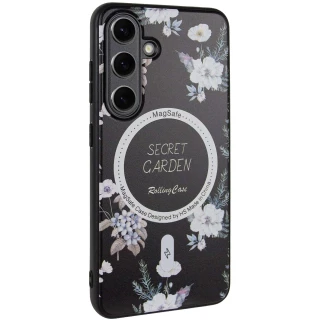 TPU+PC чохол Secret Garden with MagFit для Samsung Galaxy S24+ — Black