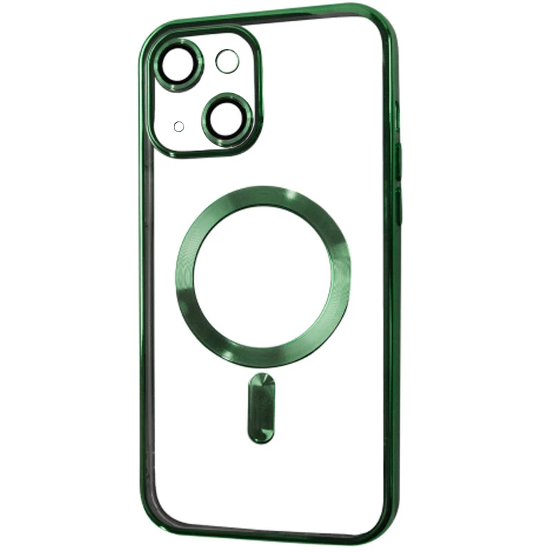 

Хромовий TPU чохол з MagSafe на Apple iPhone 13 (6.1") (Green)