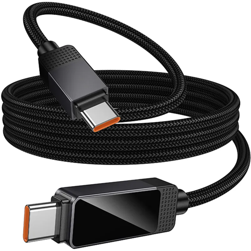 Дата кабель Hoco U154 Matrix Type-C to Type-C 60W (1m) – Black. Фото 3 з 6