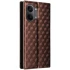 Кожаный чехол-книжка Rhombus Book для Xiaomi Poco X8 Pro Max – Brown. Фото 4 из 5