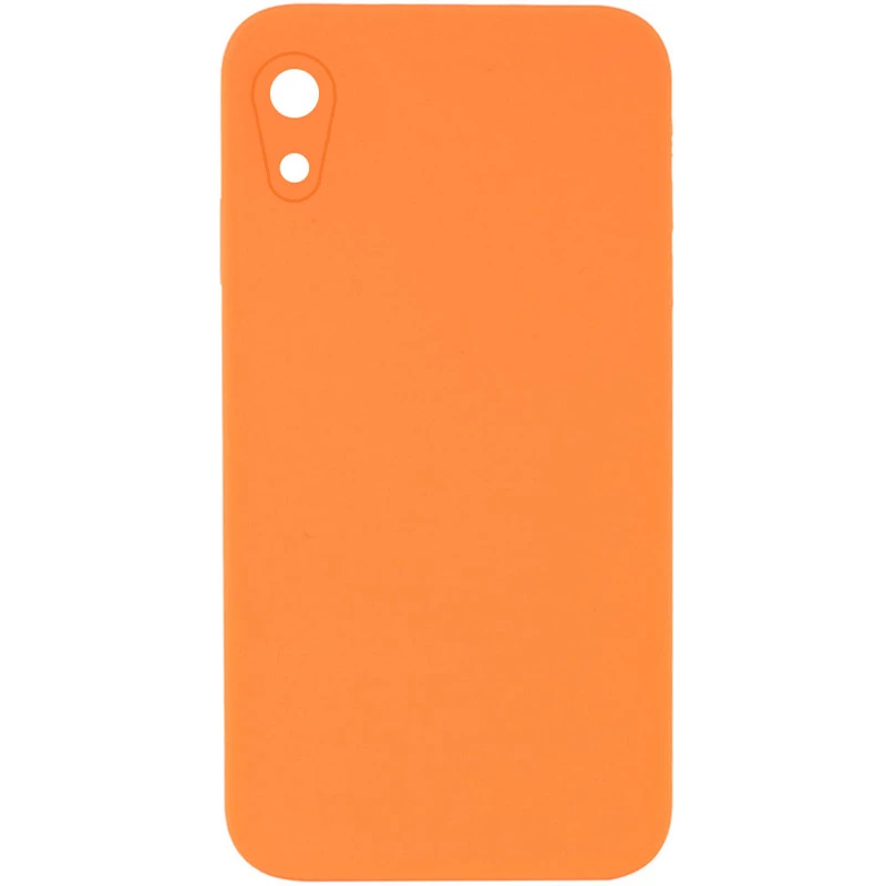 Чохол Silicone Case Square L з захистом камери на Apple iPhone XR (6.1") – Помаранчевий / Papaya. Фото 1 з 3