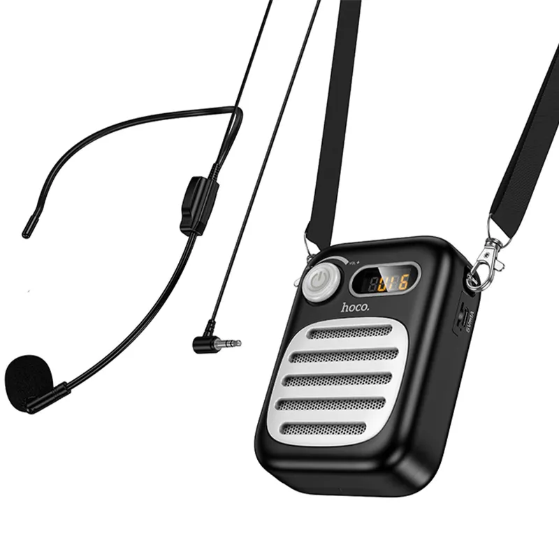 Bluetooth Колонка Hoco L23 Lemony 5W + дротова гарнітура – Black. Фото 4 з 5