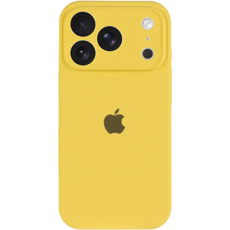 Чохол Silicone Case з захистом камери на Apple iPhone 17 Pro (6.3") – Жовтий / Yellow. Фото 4 з 7