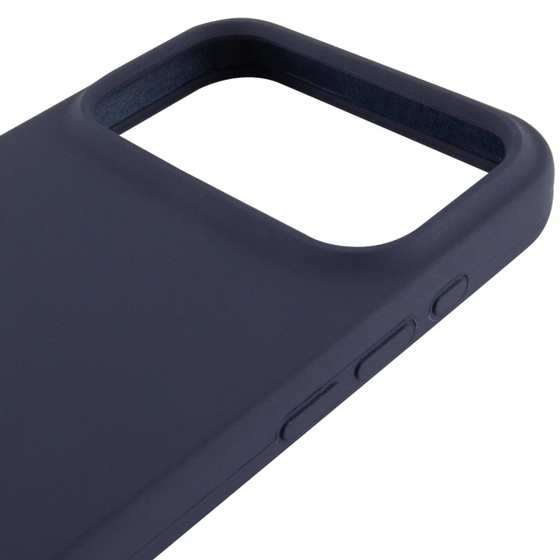 Чохол Silicone Case з закритим низом на Apple iPhone 17 Pro Max (6.9") – Темно-синій / Midnight blue. Фото 5 з 6