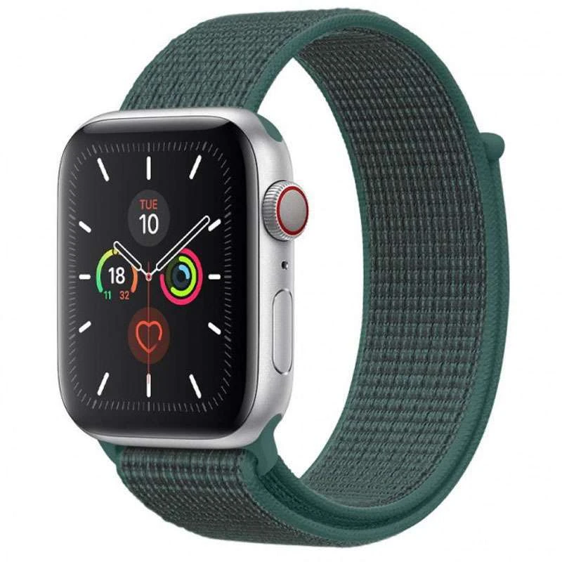 

Ремешок Nylon для Apple watch 42mm/44mm (Зеленый / Pine green), Зелений / pine green