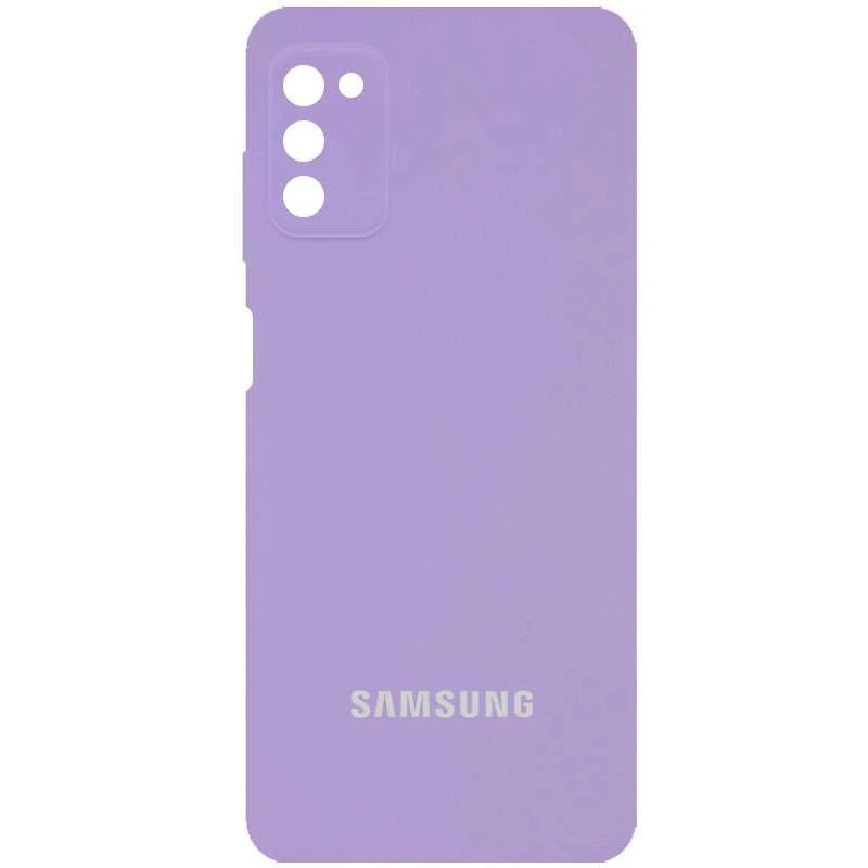 

Чехол Silicone Case с закрытым низом и защитой камеры для Samsung Galaxy A03s (Сиреневый / Dasheen), Бузковий / dasheen