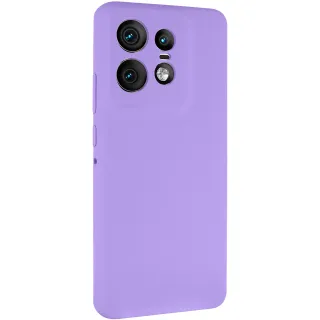 Чехол Silicone Case Lakshmi Premium з закритою камерою на Motorola Edge 50 Pro — Сиреневый / Dasheen