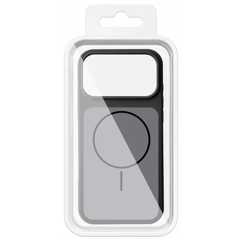 Чохол Silk Duo Color (AA) NO LOGO with Magnetic Fit для Apple iPhone 18 Pro Max – Black. Фото 2 з 6