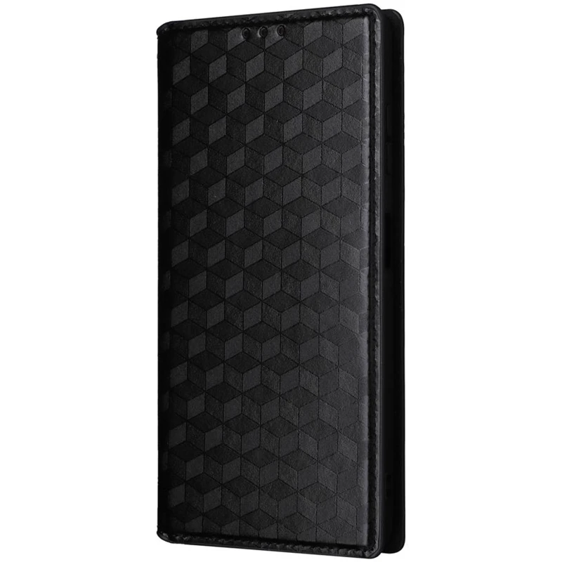 Шкіряний чохол-книжка Rhombus Book для Samsung Galaxy A37 5G – Black. Фото 1 з 5