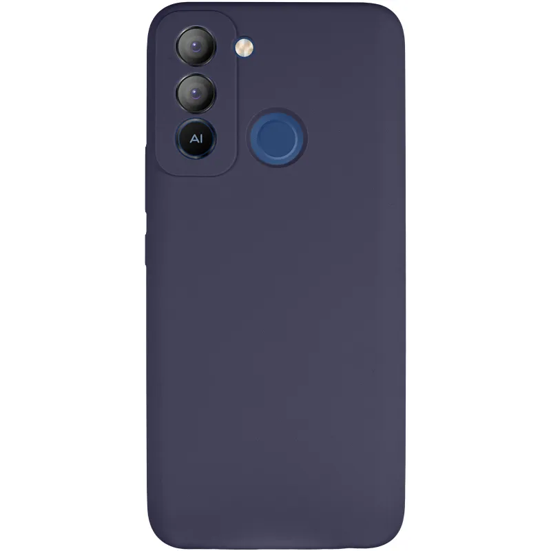Чехол Silicone Case Lakshmi Premium з закритою камерою на TECNO Pop 5 LTE – Темно-синий / Midnight blue. Фото 3 из 8