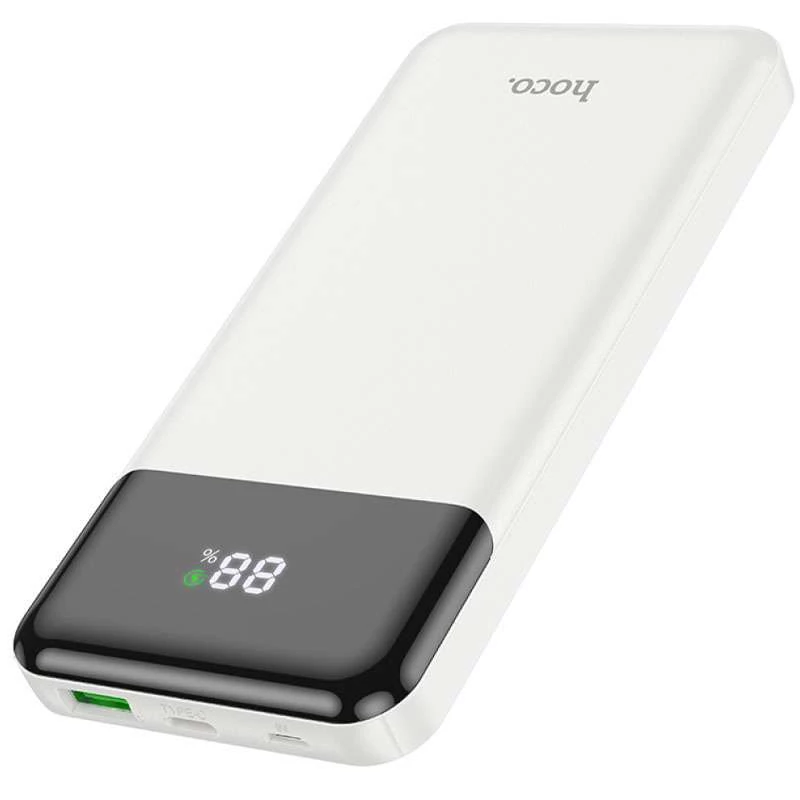 Портативное зарядное устройство Power Bank Hoco J102A Cool figure PD20W+QC3.0 20000 mAh – White. Фото 5 из 8