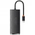 Перехідник HUB Baseus Lite Series 4in1 (Type-C to 4xUSB 3.0) 25cm (WKQX03) – Black. Фото 2 з 7