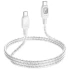 Дата кабель Hoco U124 Stone silicone power-off 60W Type-C to Type-C – Gray. Фото 4 з 6