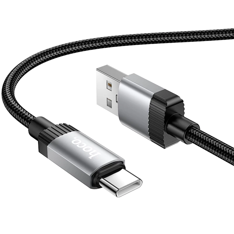 Дата кабель Hoco X117 Star USB to Type-C 3A (1m) – Black. Фото 2 з 5