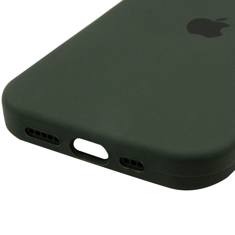 Чохол Silicone Case з закритим низом на Apple iPhone 16 – Зелений / Cyprus Green. Фото 9 з 9