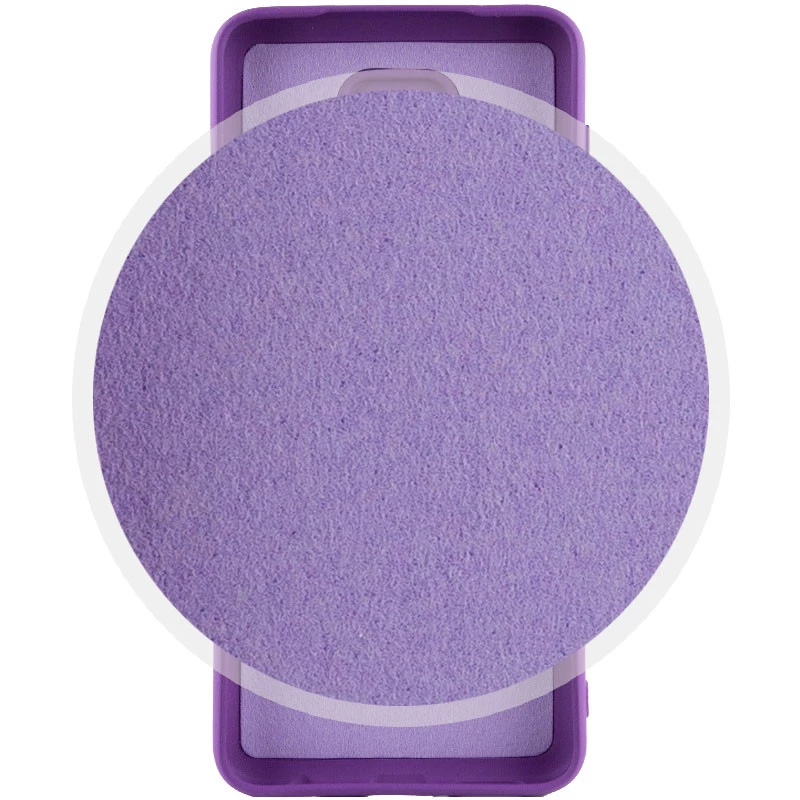 Цветной силиконовый чехол GETMAN с закрытой камерой на Xiaomi Redmi Note 9s / Note 9 Pro / Note 9 Pro Max – Фиолетовый / Purple. Фото 4 из 5