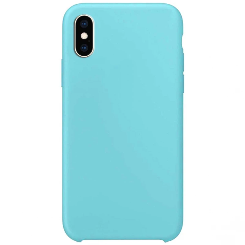 

Чохол Silicone Case без лого на Apple iPhone XS Max (6.5") (Бірюзовий / Ice Blue)