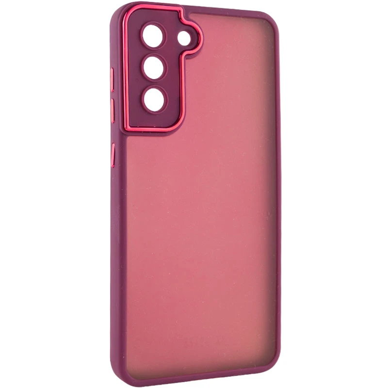 

TPU+PC чохол Accent на Samsung Galaxy S21 FE (Magenta)