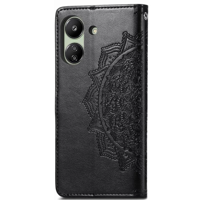 Шкіряний чохол-книжка Art Case з візитницею для Xiaomi Redmi 13C – Чорний. Фото 5 з 5