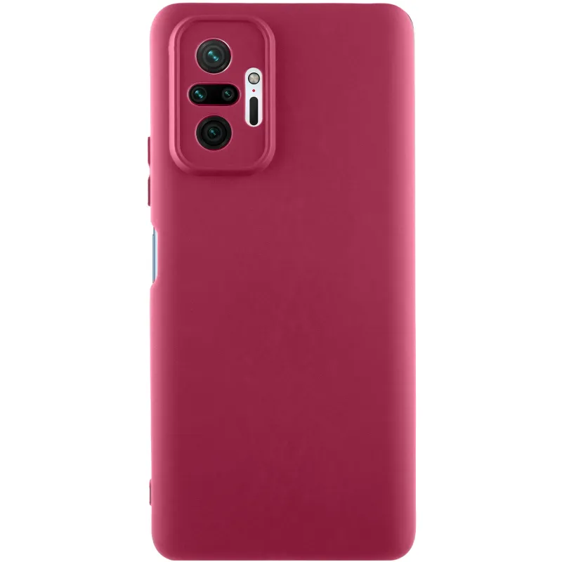 Чохол Silicone Cover Ummi Lakshmi Full Camera (AA) для Xiaomi Redmi Note 10 Pro – Бордовий / Marsala. Фото 1 з 1
