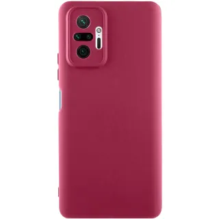 Чохол Silicone Cover Ummi Lakshmi Full Camera (AA) для Xiaomi Redmi Note 10 Pro Max — Бордовий / Marsala