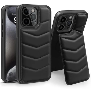 Шкіряна накладка Пуховик з Magnetic Safe на Apple iPhone 14 Pro (6.1") фото 1 з 5