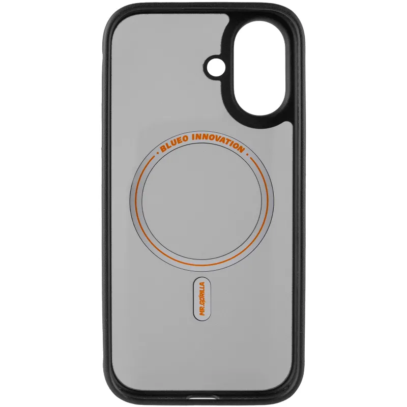 TPU+PC чохол Blueo Skin Friendly Frosted with MagSafe для Apple iPhone 16 – Чорний / Black. Фото 5 з 12