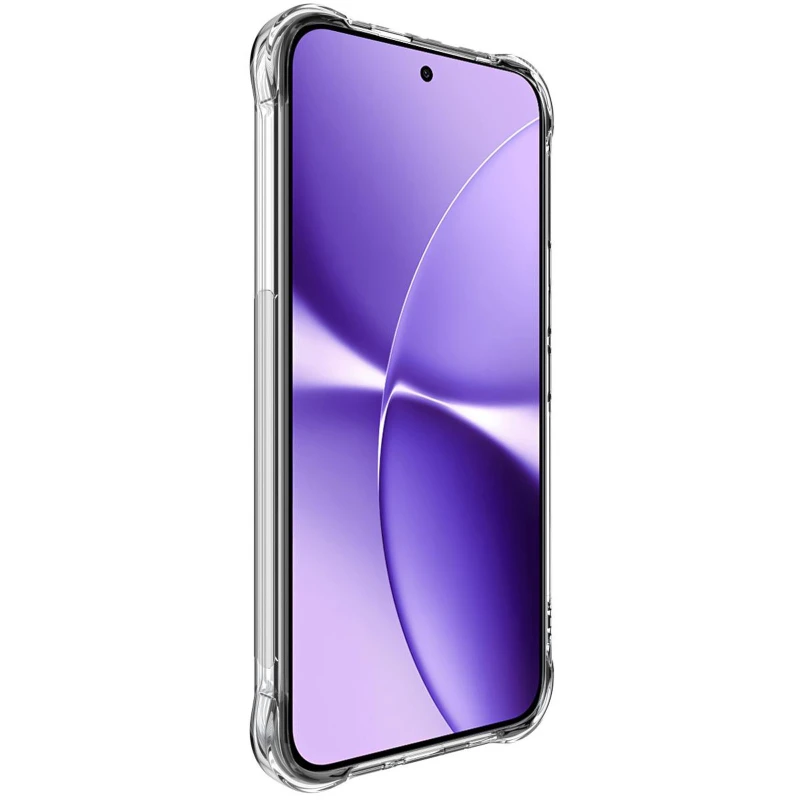 Ультратонкий силиконовый чехол GETMAN с крытыми бортами та камерою на Xiaomi Poco X8 Pro Max – Бесцветный (прозрачный). Фото 2 из 3