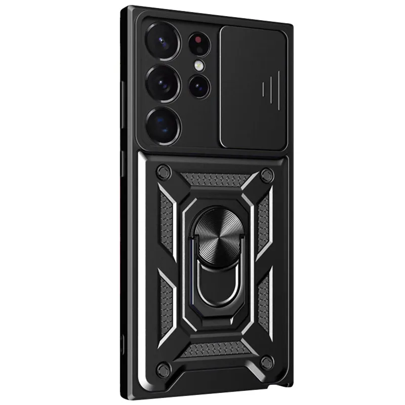 Ударопрочный чехол Ummi Camshield Serge Ring (in box) для Samsung Galaxy S26 Ultra – Черный / Black. Фото 2 из 3