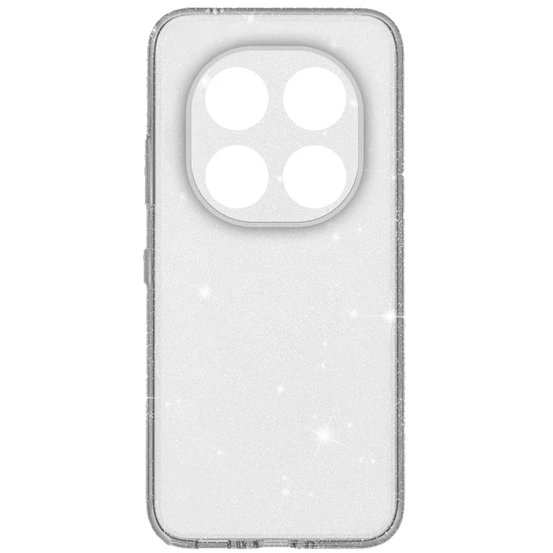 Блестящий силиконовый чехол на Xiaomi Poco M6 4G – Clear. Фото 2 из 8