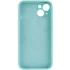 Чохол Silk Full Camera Protective (AA) NO LOGO для Apple iPhone 15 (6.1") – Бірюзовий / Marine Green. Фото 2 з 3
