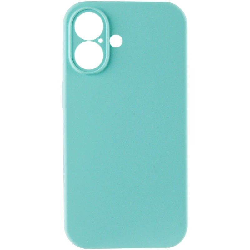 Чохол Silk Full Camera Protective (AA) NO LOGO для Apple iPhone 17 (6.3") – Бірюзовий / Marine Green. Фото 3 з 8