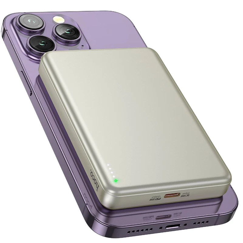 Портативний ЗП Power Bank Hoco Q26A Joy PD20W з БЗП 10000 mAh – Titanium gold. Фото 2 з 4
