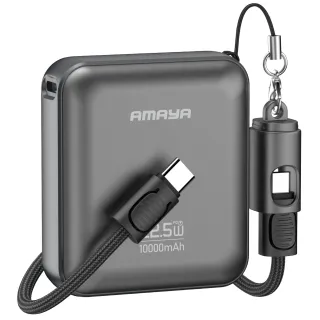 Портативное ЗУ Power Bank Amaya F137C PD22.5W with cable 10000 mAh фото 1 из 2