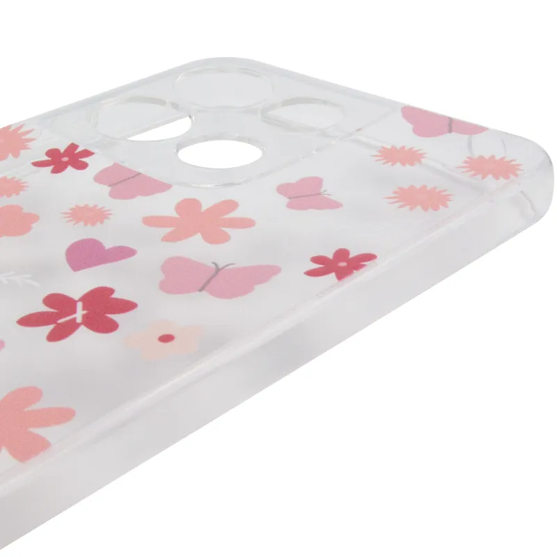 Чохол TPU Clear Joy для Motorola Moto G17 Power – Butterfly Garden. Фото 5 з 6