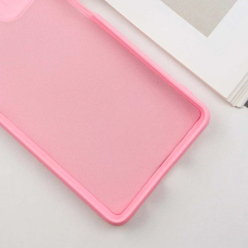 Кольоровий силіконовий чохол GETMAN із закритою камерою для Xiaomi Redmi 10 – Рожевий / Pink. Фото 3 з 5