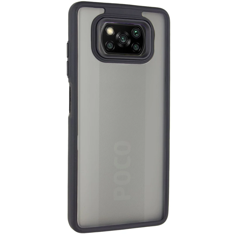 Чохол TPU+PC Lyon Frosted на Xiaomi Poco X3 NFC / Poco X3 Pro – Black. Фото 2 з 12