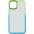 Силиконовый чехол фреш для Apple iPhone 12 Pro (6.1") – Бирюзовый / Лимонный. Фото 3 из 5