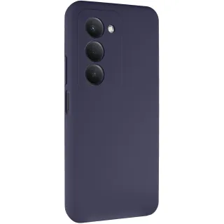 Чехол Silicone Case Lakshmi Premium з закритою камерою на Xiaomi Redmi 15 4G (Global) / 5G — Темно-синий / Midnight blue