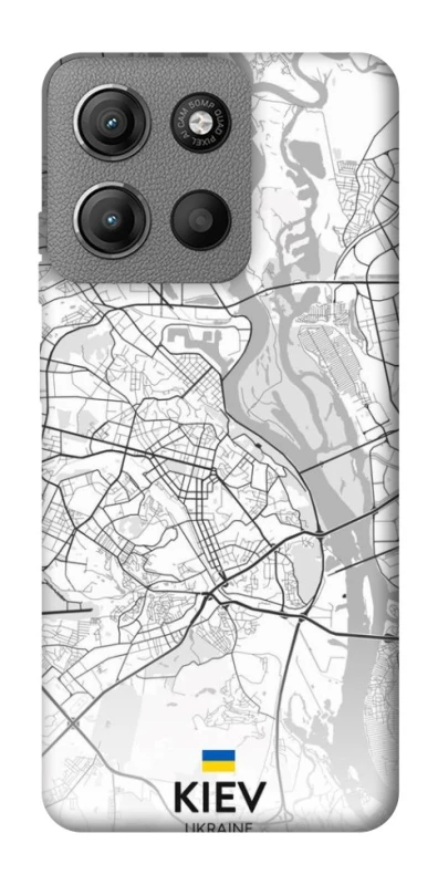 Чохол на Motorola Moto G15 Power Kiev white map фото 1 з 1