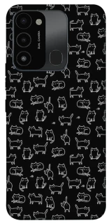 Чохол на TECNO Spark 8C Black Cats фото 1 з 1