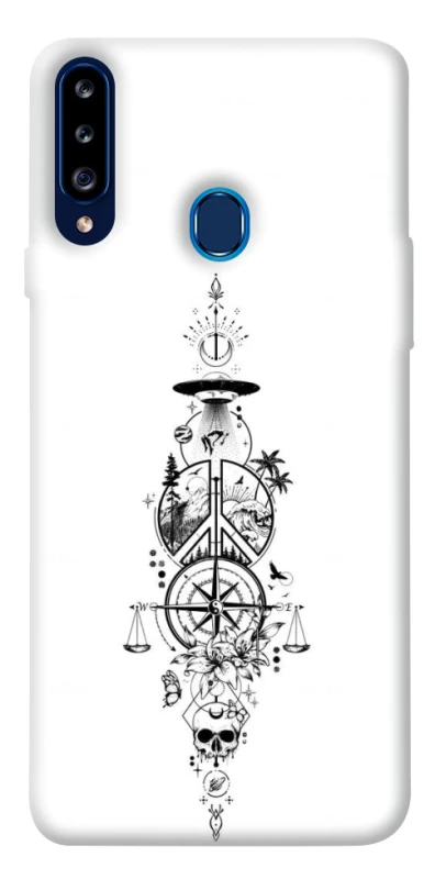 Чохол на Samsung Galaxy A20s Tattoo ver.7 фото 1 з 1