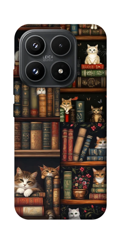 Чохол на Xiaomi 17 Cats & Books фото 1 з 1