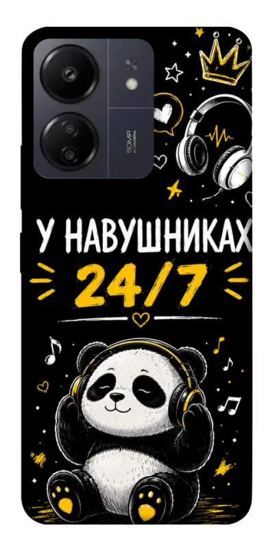 Чехол на Xiaomi Redmi 13C У навушниках 24/7 фото 1 из 1