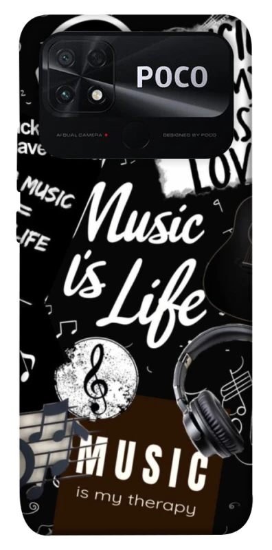 Чохол на Xiaomi Poco C40 Music is Life фото 1 з 1