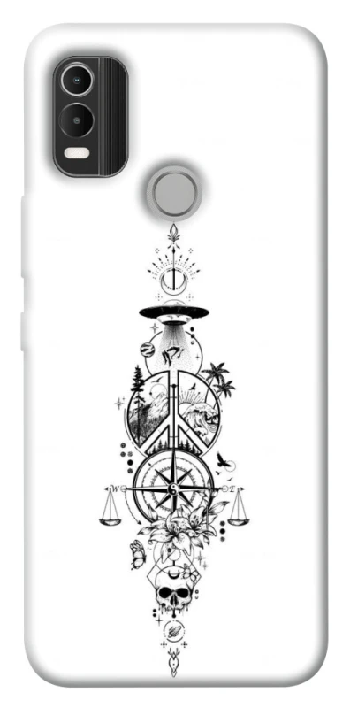 Чехол на Nokia C21 Plus Tattoo ver.7 фото 1 из 1